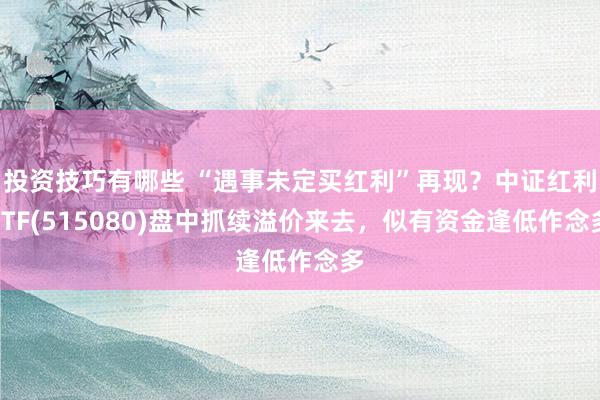 投资技巧有哪些 “遇事未定买红利”再现？中证红利ETF(515080)盘中抓续溢价来去，似有资金逢低作念多