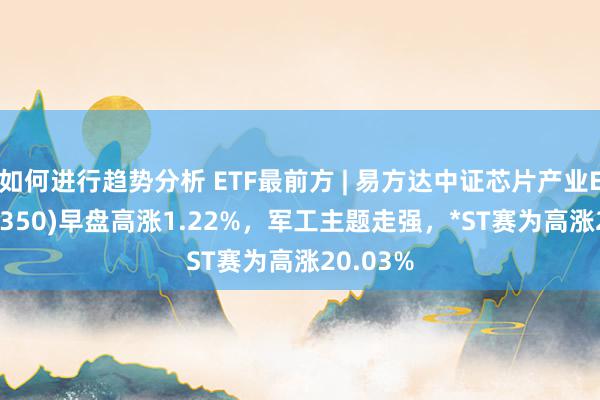 如何进行趋势分析 ETF最前方 | 易方达中证芯片产业ETF(516350)早盘高涨1.22%，军工主题走强，*ST赛为高涨20.03%