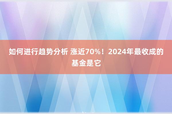 如何进行趋势分析 涨近70%！2024年最收成的基金是它