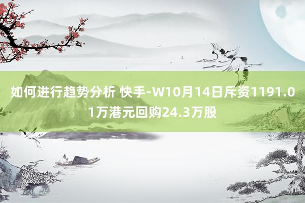 如何进行趋势分析 快手-W10月14日斥资1191.01万港元回购24.3万股