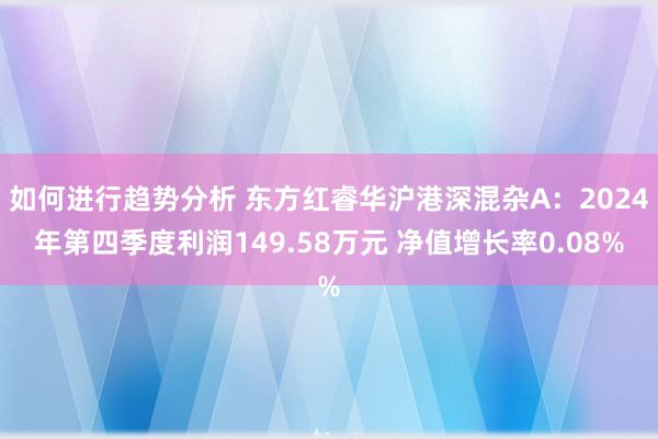 如何进行趋势分析 东方红睿华沪港深混杂A：2024年第四季度利润149.58万元 净值增长率0.08%