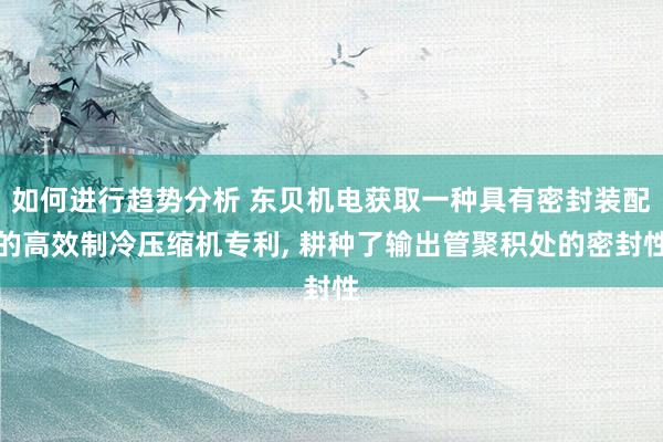 如何进行趋势分析 东贝机电获取一种具有密封装配的高效制冷压缩机专利, 耕种了输出管聚积处的密封性