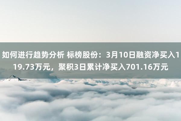 如何进行趋势分析 标榜股份：3月10日融资净买入119.73万元，聚积3日累计净买入701.16万元